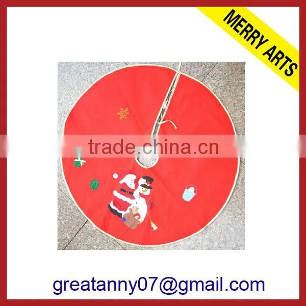 2014 new hot style christmas decoration cheap christmas tree skirts christmas tree skirt wood wholesale