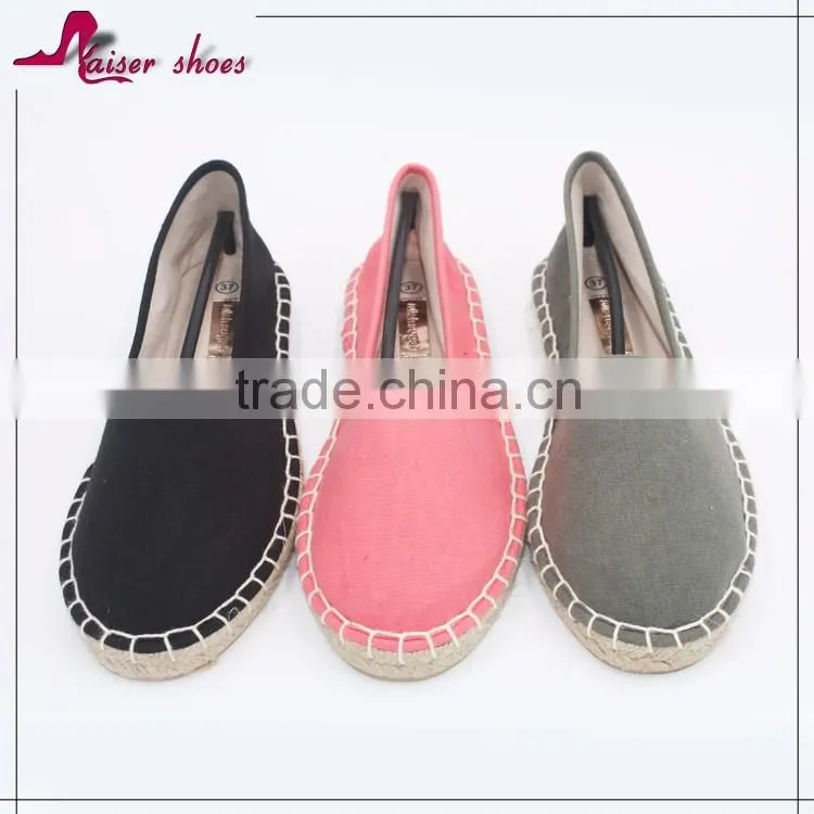 cheap wholesale espadrille white canvas shoe in china wholesale fashion canvas shoe