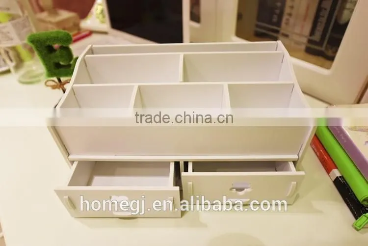 Cosmetic Storage Box DIY Makeup Desk Organizer Stationery Cute case