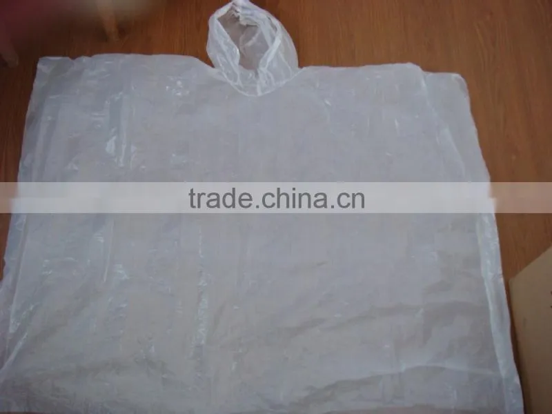 newest design high quality disposable raincoat/ rain poncho in ball