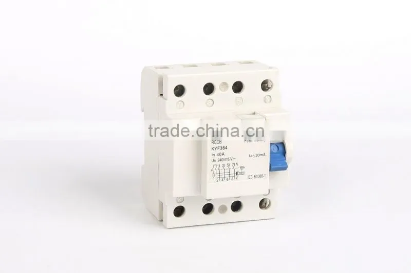 Factory supply F360 2P/4P magnetic residual current circuit breaker nocle-100 (rcbo)