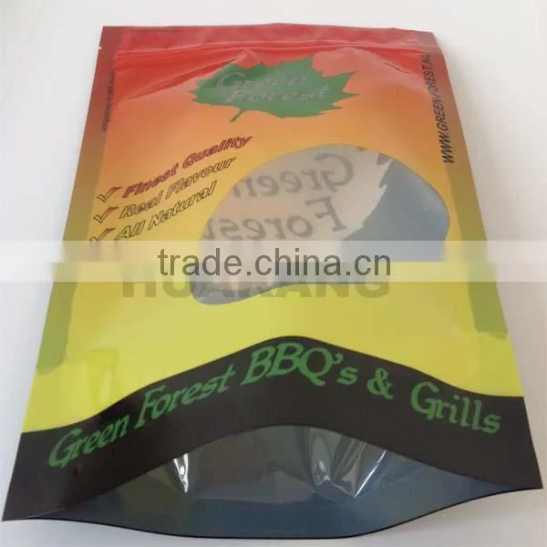 Clear bottom woodpallets plastic packaging bag