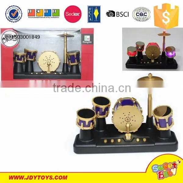 Hot creative mini electric jazz finger touch drum set toy with music