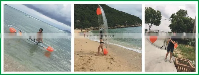 transparent clear kayak
