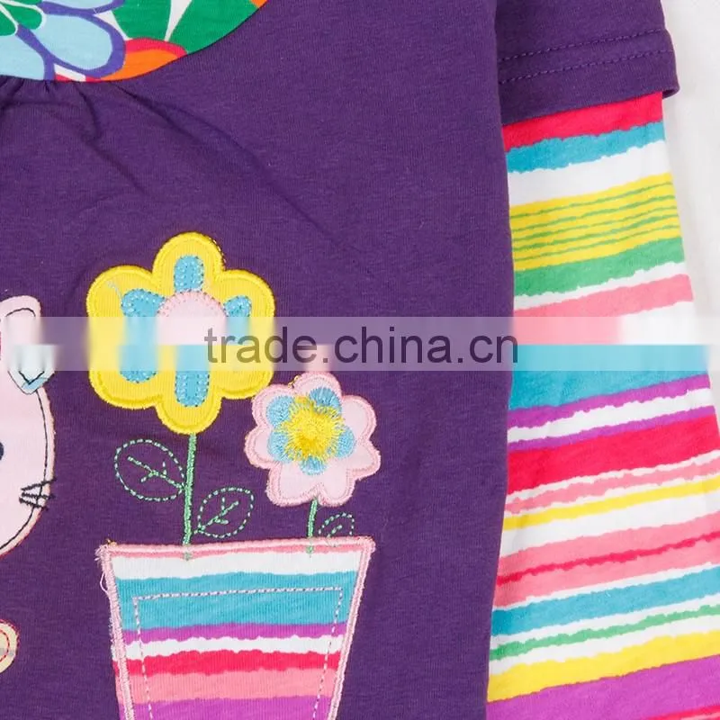 (F5717) 2016 new nova kids wear brand baby girls t shirts girls casual t shirts children clothes fashion kids clothes t shirts