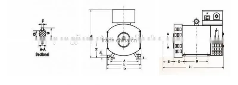 China supplier 6L engine alternator with cummins
