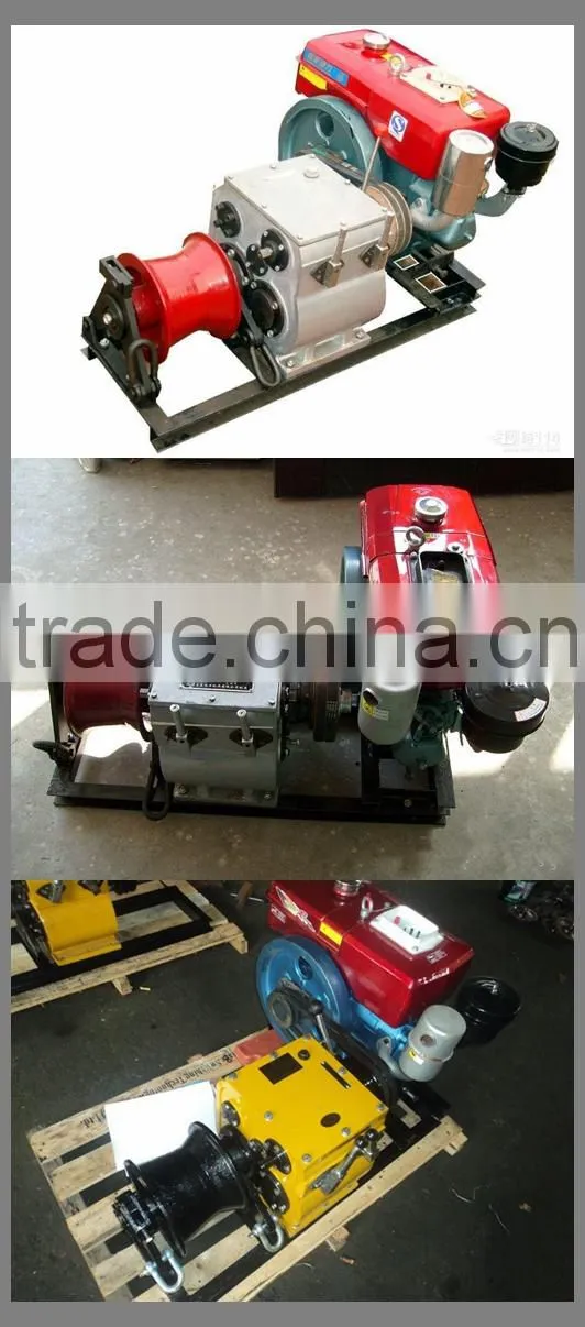 Max Speed 25M/Min Diesel Power Winch For Mine Construction