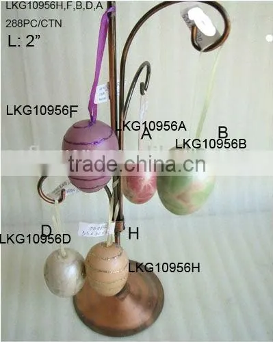2014 Hot Sale Artificial Polyster 2" Egg Ornament For Christmas And Home Decoration