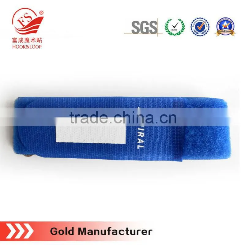 Hot nylon magic hook and loop cable tie tag