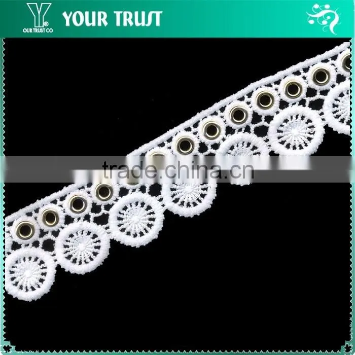 Width 1.2 Centimeter Black Silver Metallic Nylon Braid Trimming