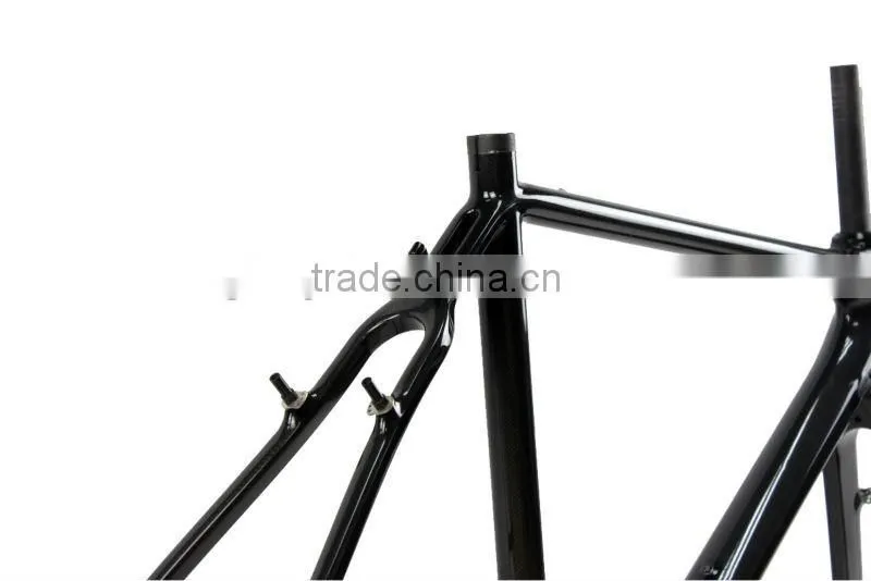 Carbon cyclocross bike frame, T700 carbon fiber frame, chinese cx frame V brake , cyclocross bike ISP frame