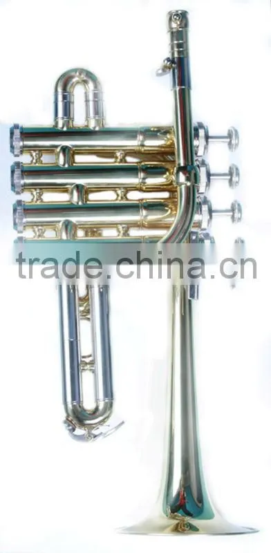 Professional gold lacquer Piccolo trumpet