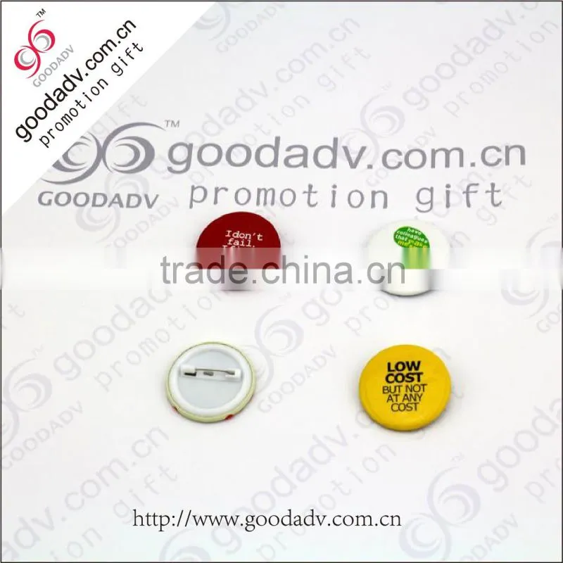 Factory outlet top grade quality lovely rounded tin button badge