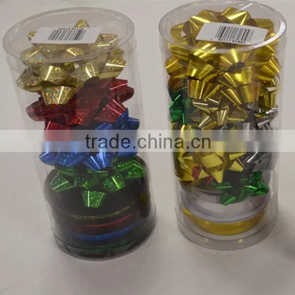 Golden And Silver Gloss Metallized Curly Ribbon Egg