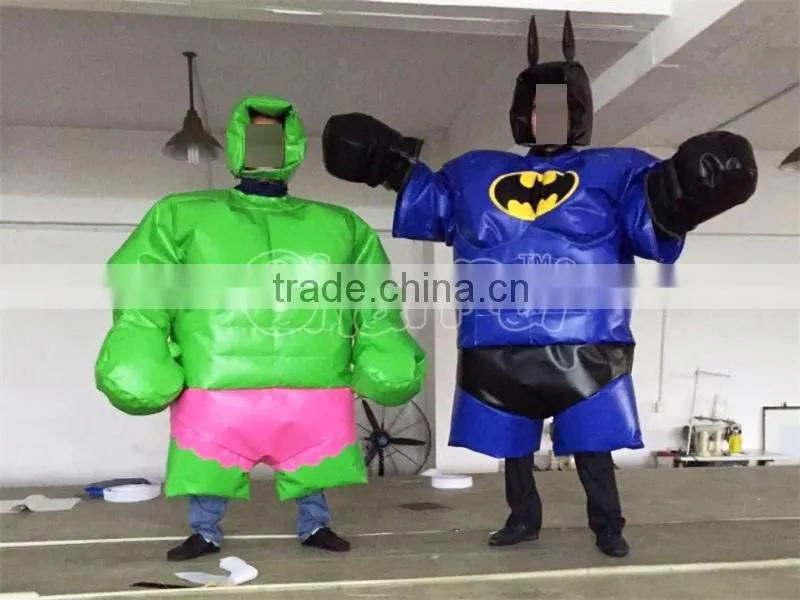 2016 Hot sales sumo suit,inflatable suit,inflatable sumo wrestling suits