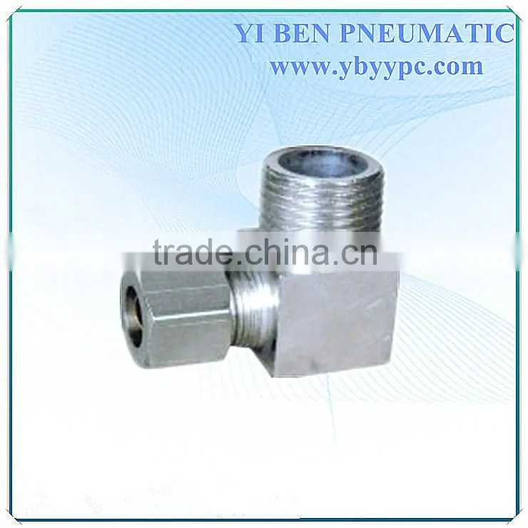 pneumatic fitting Copper type pipe union male ferrule elbow fitting