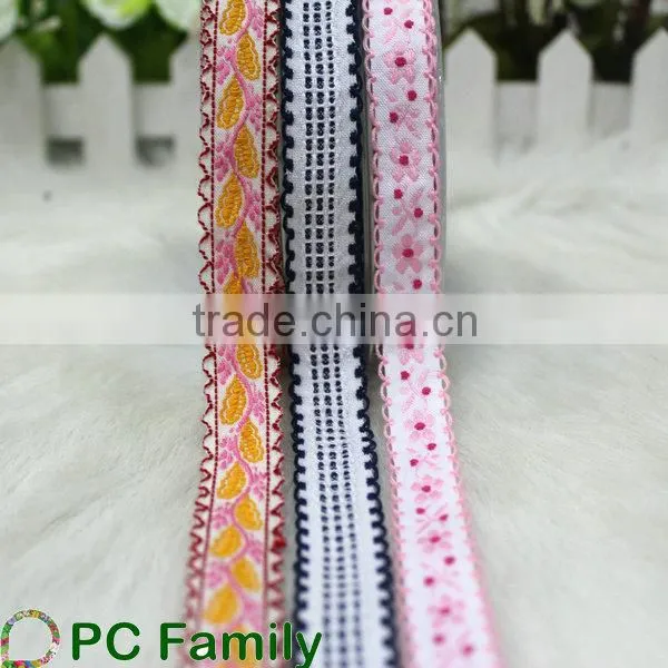 5/8 New design cotton jacquard embroidered