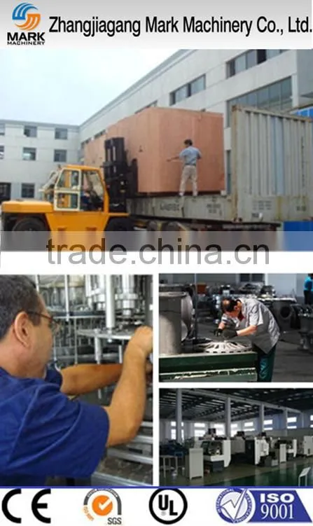 Automatic bottle label shrinking machine