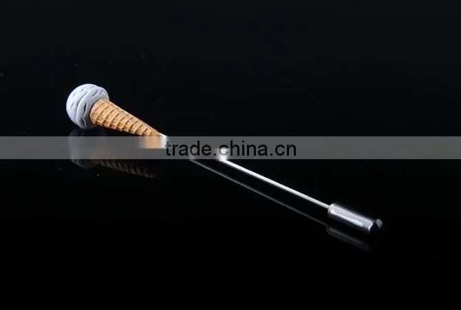Wholesale multi-color ice cream cone lapel pin