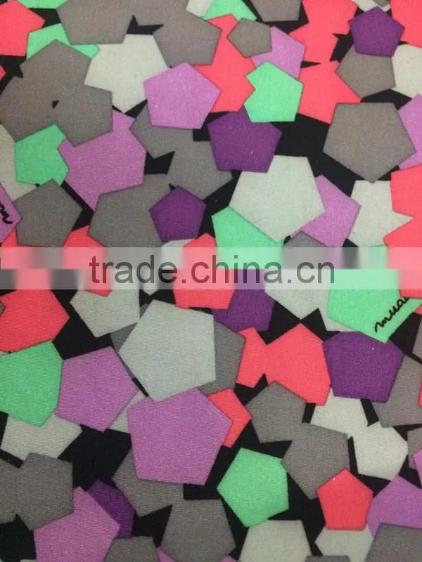 100% Polyester Printed Peach Skin Fabric