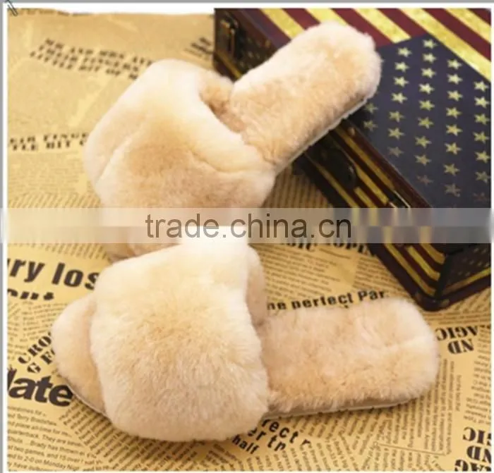 Great promotion Custom washable disposable fur hotel home slipper