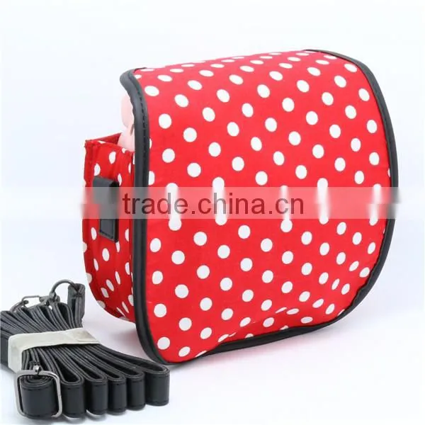 Red dot pattern Camera bag for Fuji mini 8