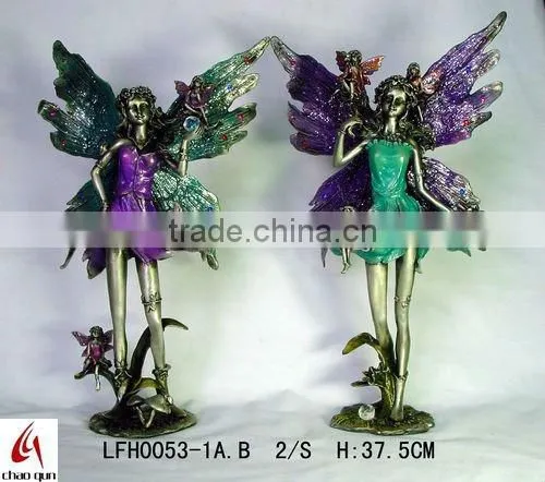 metal lovely fairy sculpture 0112