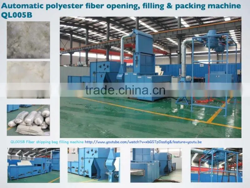 Automatic polyester fiber pillow packaging machine