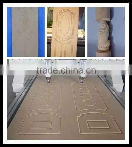 Woodworking CNC Router With 2 Air Cooling Spindles/Vacuum Table/DSP Control ZK-1325-2
