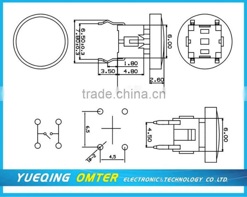 TS0672-0854c pin tact switch