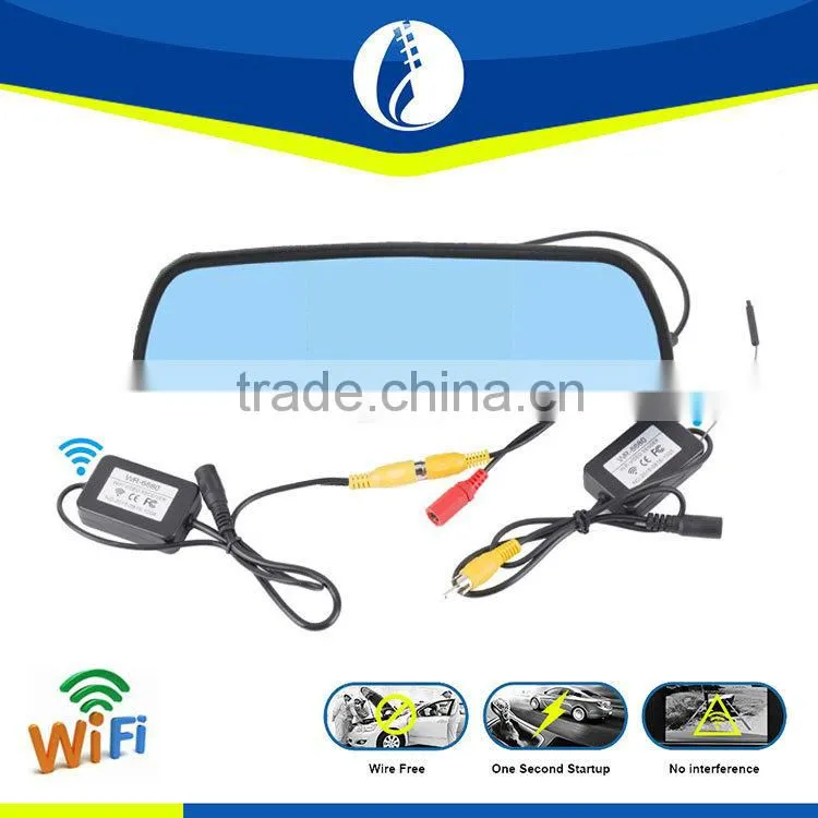 5 inch High Quality Touch Screen Car DVR rearview mirror GPS with reverse backup Camera
