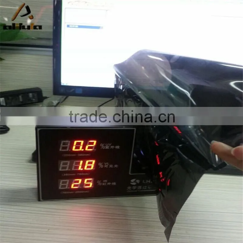Removable sun shade static cling vinyl window film