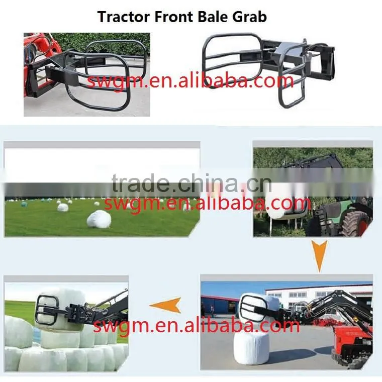 2015 Hot selling Farm Tractor Front Bale grabbler bale grab