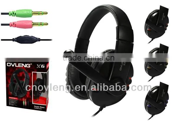 Newest Ovleng factory dynamic speaker stereo headphone