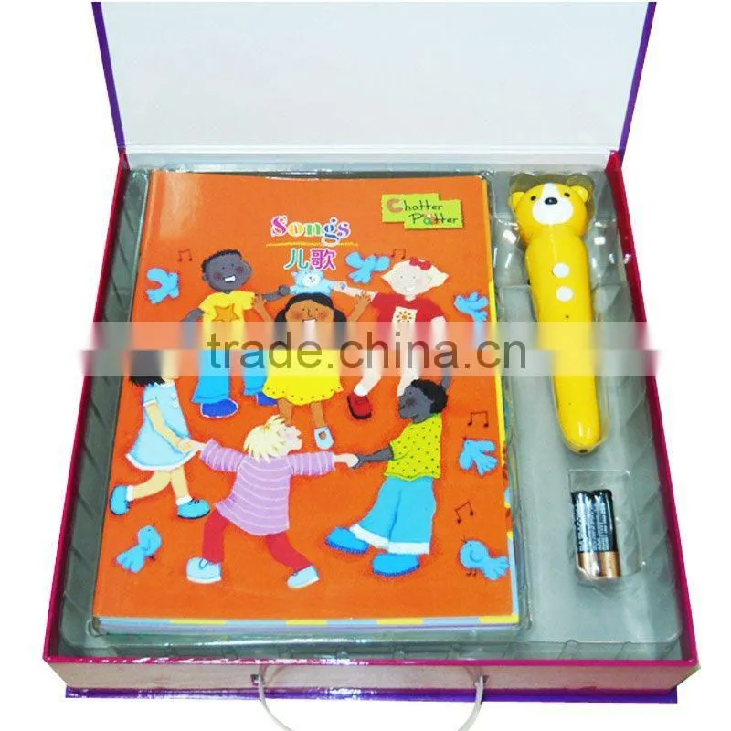 Kids english and chinese books reading pen