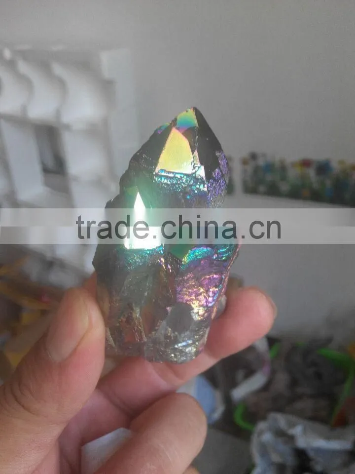 healing low price rainbow spirit cactus raw artifical quartz stone