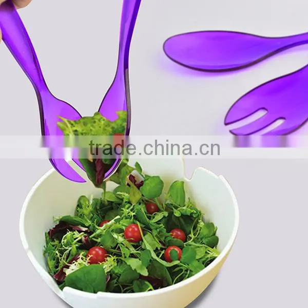 New salad spoon and fork set of salad tools