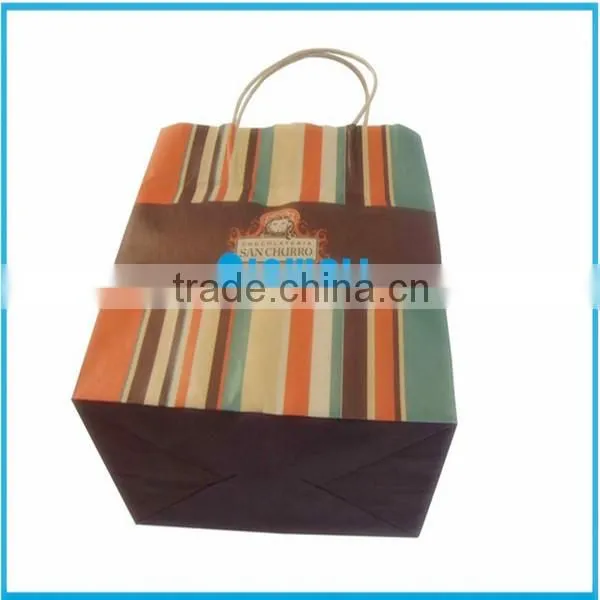 Custom design kraft paper bag with clear window in China
