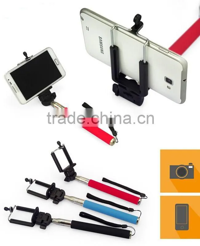 Extendable Selfie Stick Monopod With Bluetooth Remote Shutter For iPhone Samsung