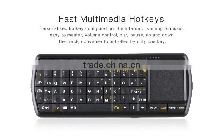 universal pocket mini touchpad wireless keyboard for android tv box with usb port