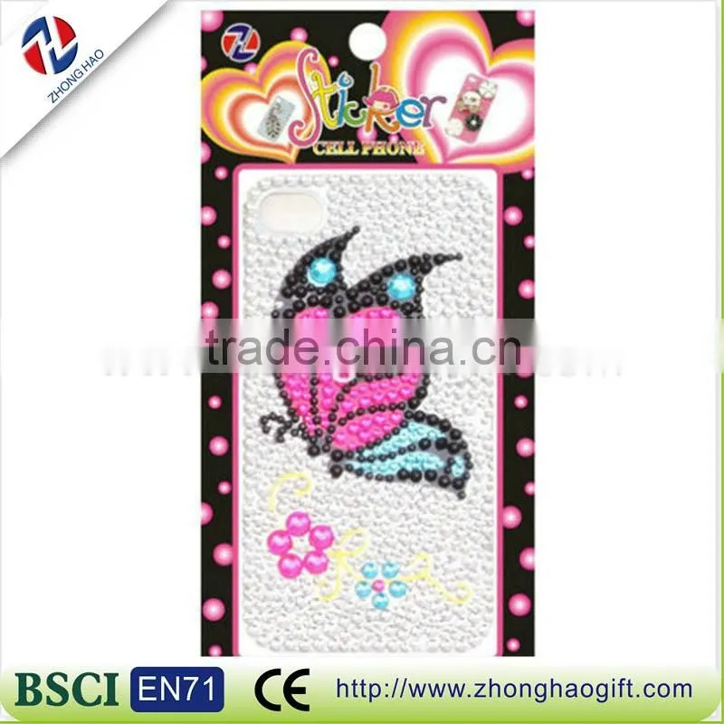 Rhinestone butterfly Acrylic Cell Phone Case