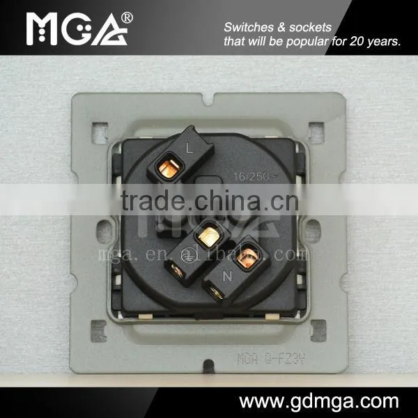 metal screen French type wall socket
