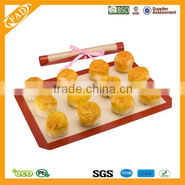 100% Food Grade Silicone Non-stick Wholesale Glass Fiber Mat Baking Mat