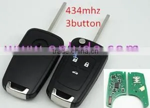 High quality Chevrolet 3 Button remote key with 433MHZ 50% free shipping