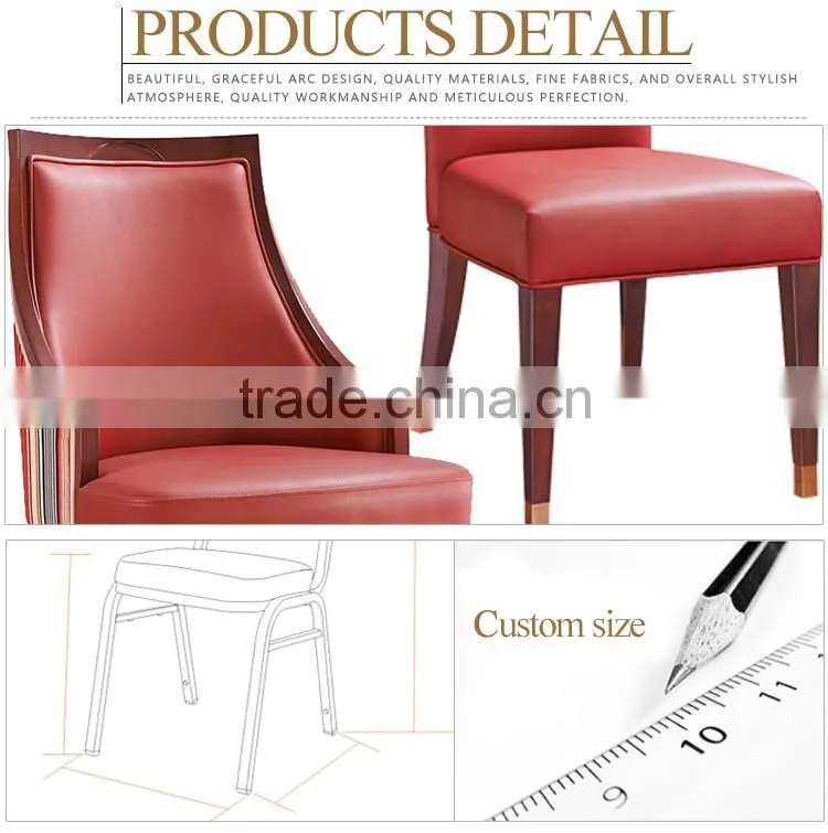 Wholesale luxury hotel dining chair dining furniture modern wooden dining chair