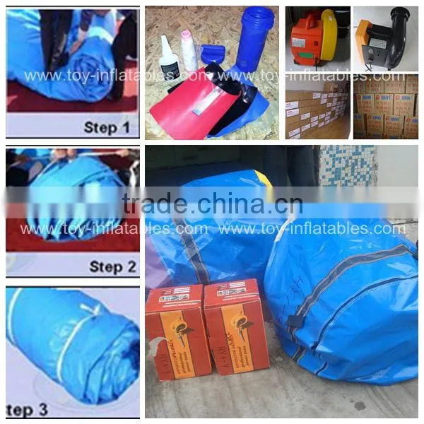 Kids rock inflatable climbing wall