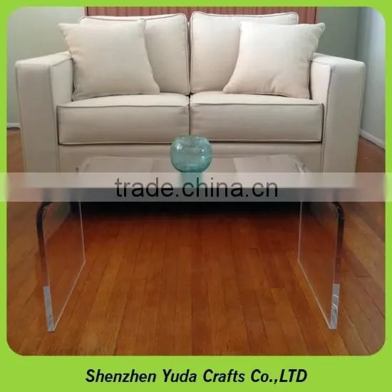 custom clear small acrylic occasional table