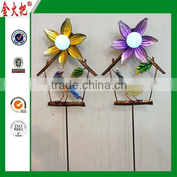 Iron Frog Temp and Rain Gauge Garden Stake
