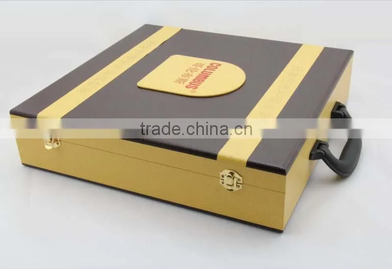 Luxury Handmade wooden gift box with EVA insert and handle