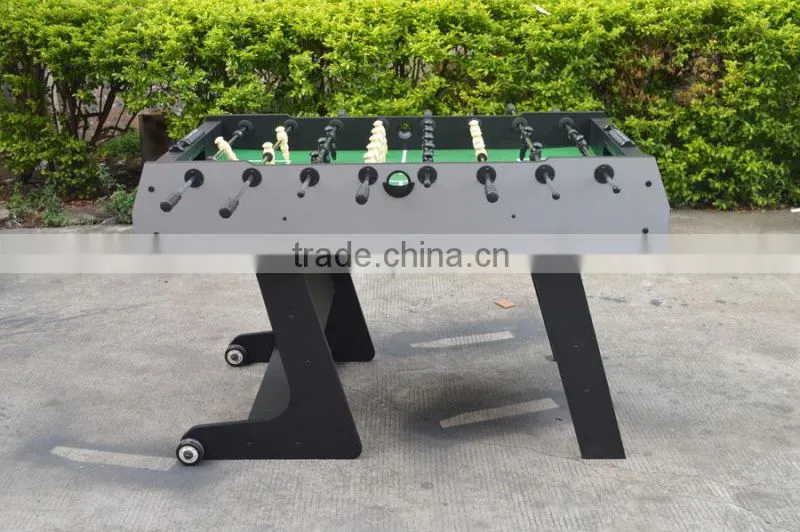 2016 new professional folding foosball table floor-standing football table game with 2 wheels